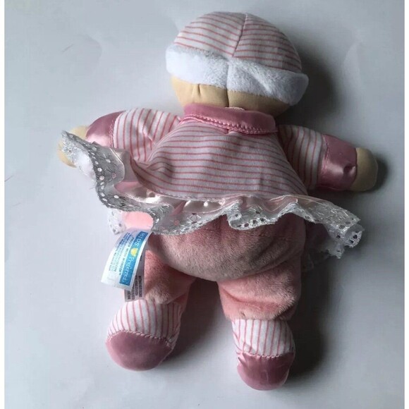 2015 Kids Preferred Plush Doll Soft Baby Stuffed Doll With Hat Lovey 11" Pink - Picture 2 of 3